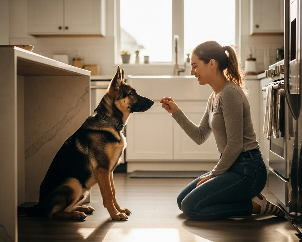 آموزش فررمانپذیری سگ