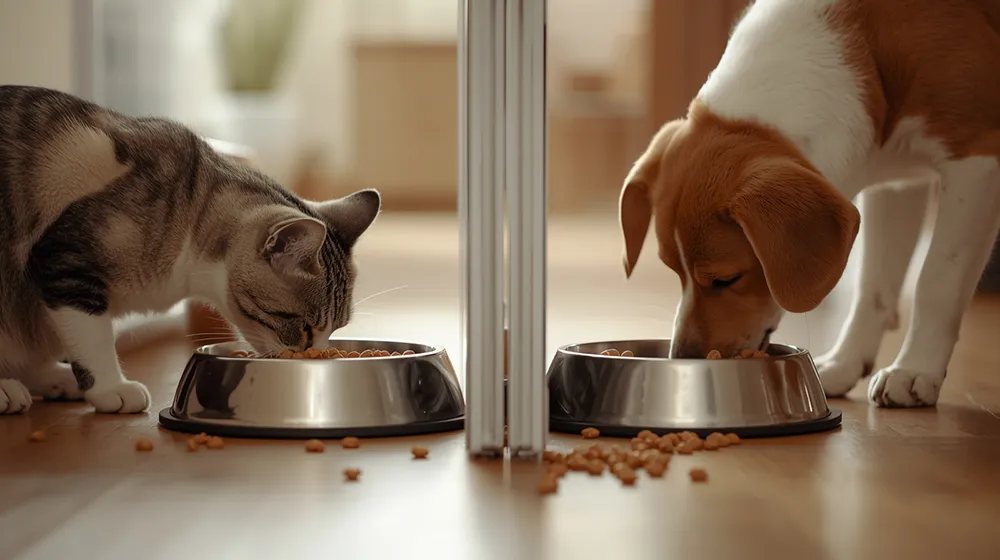 تعویض غذای سگ گربه