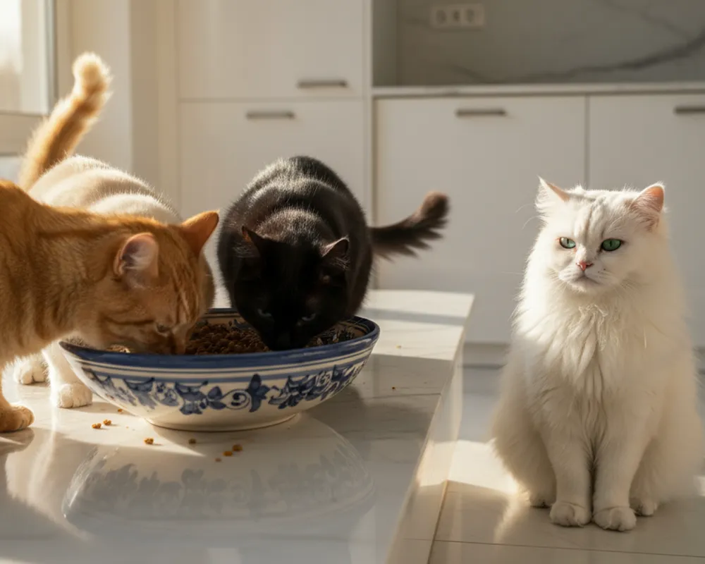 گربه بد غذا