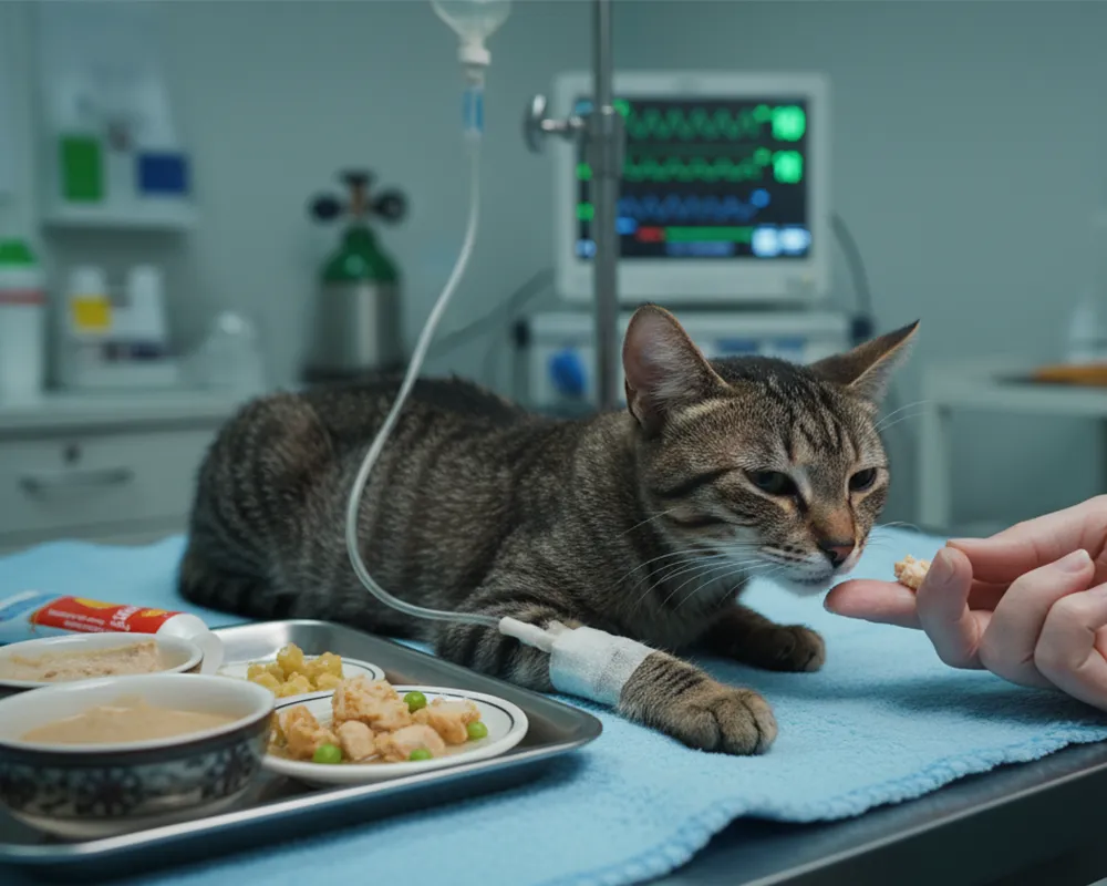 گربه بد غذا