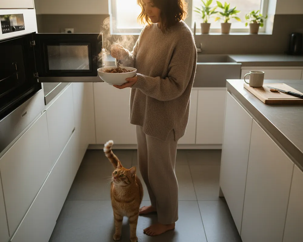 گربه بد غذا