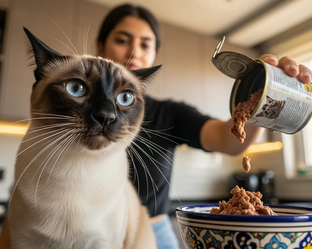 گربه غذا نمی خورد