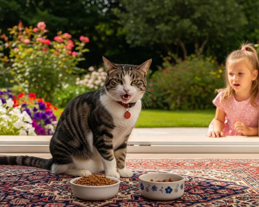 گربه غذا نمی‌خورد